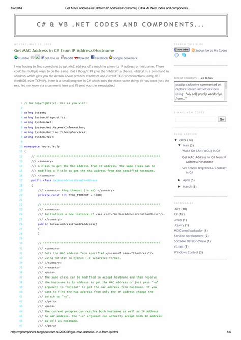 get ip from hostname c#