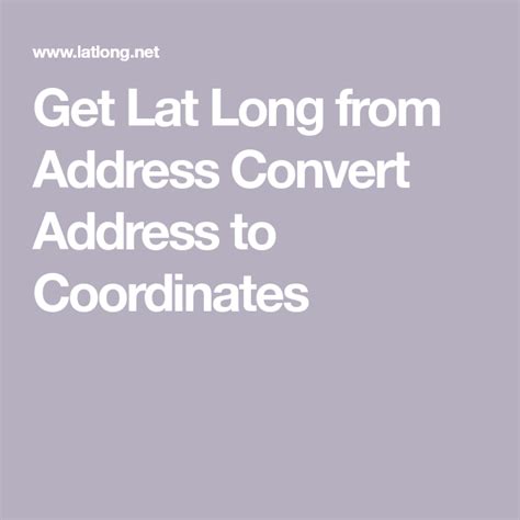 get lat long from address in c#