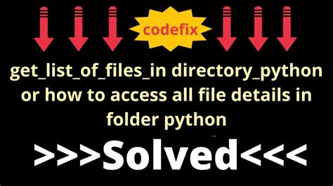 get list of files in folder python