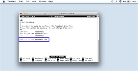 get localhost ip macos