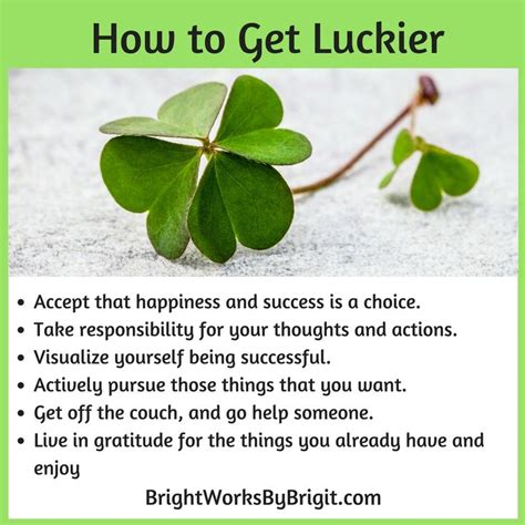 get luckier!