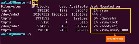 Get Mount Point Linux Command