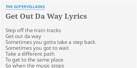 get out da way lyrics