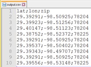 get postal code from latitude longitude python