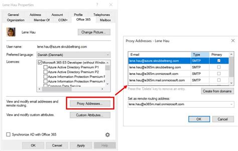 get proxy address powershell azure ad