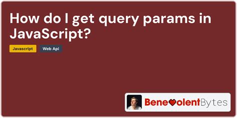 get query params in javascript