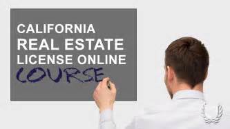 get real estate license online california