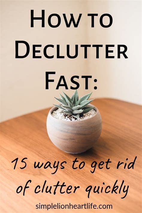 Get rid of clutter