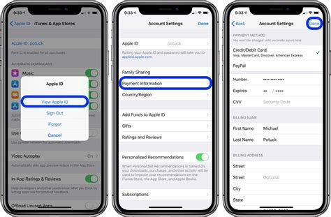 get rid of update payment details on iphone