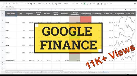 get stock price google finance api
