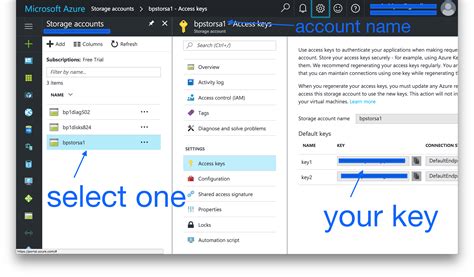 Get Storage Account Key Azure Python
