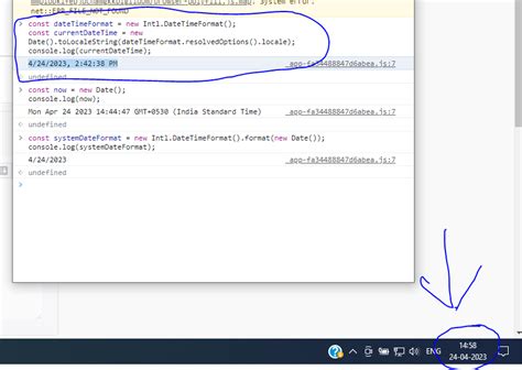 get system date format in javascript