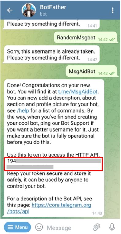 get telegram bot api key