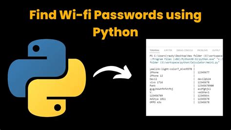 get wifi password using python source code