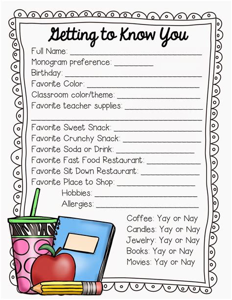 Getting To Know My Teacher Printable: Tips And Tricks