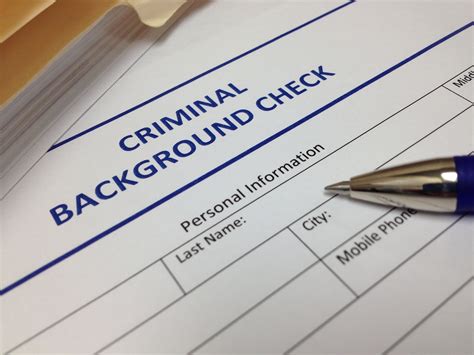 getting a criminal background check