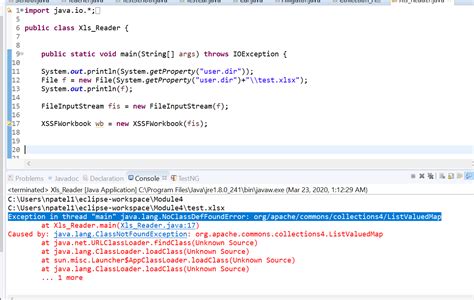 Getting Error For Xssfworkbook