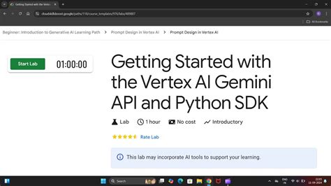 getting started with the vertex ai gemini api and python sdk lab