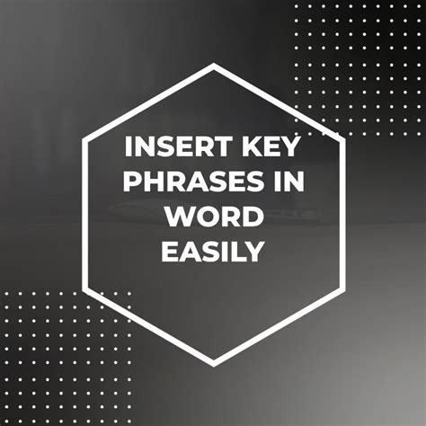 Getting To The Point Word