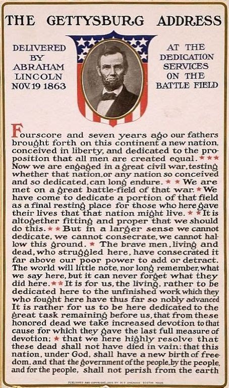 gettysburg address speech written