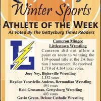 gettysburg times athlete of the week