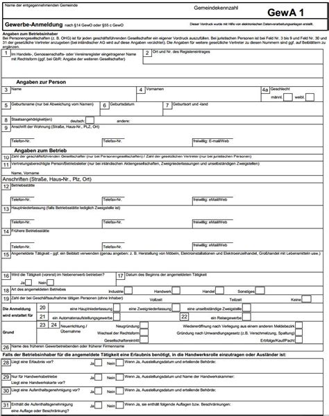 gewerbeanmeldung berlin formular pdf