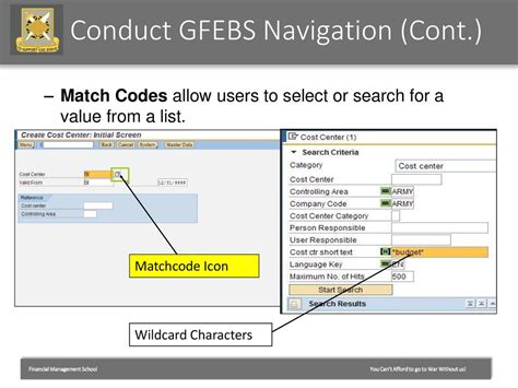 Gfebs Matchcode Button