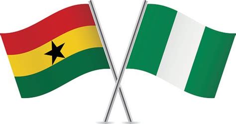 ghana and nigeria flag together