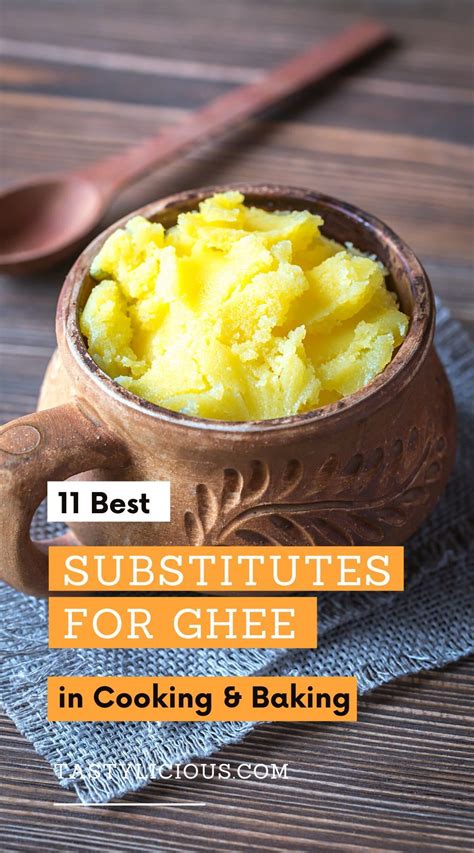Ghee Substitute In Recipes