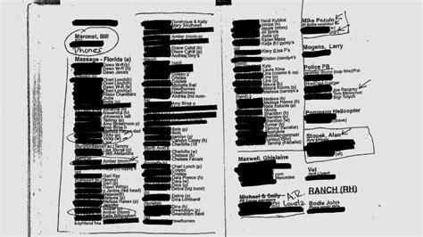 ghislaine maxwell black book list of victims
