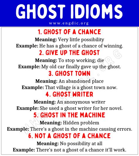ghost idioms