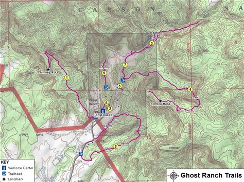 ghost ranch trail map