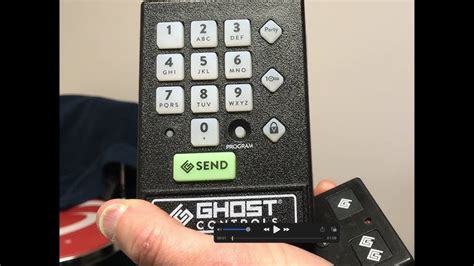 Programming your Ghost Controls Wireless Keypad with Green Send Button