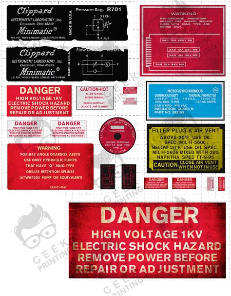 Ghostbusters Proton Pack Labels Printable