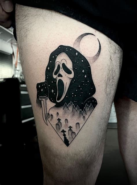 Ghostface Scream Easy Tattoos