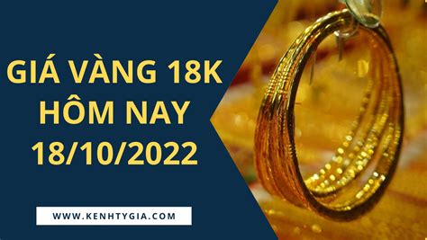 giá vàng hôm nay 18k