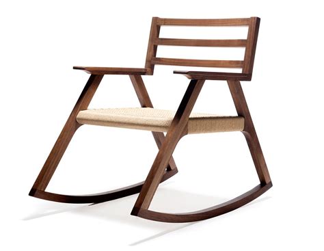 Rocker Chair With Minimalist Design In White Oak DigsDigs