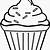 giant cupcake coloring page