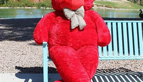 Joyfay 91" Giant Teddy Bear, Red, 7.6ft, Birthday Christmas Valentine