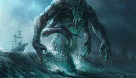 sea monster by Jon Kuo on ArtStation. Alien Concept Art, Monster