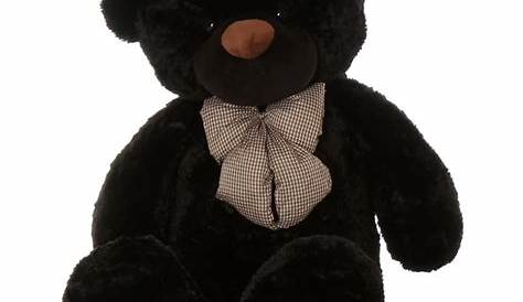 Juju Cuddles 55" Black Plush Teddy Bear - Giant Teddy Bears