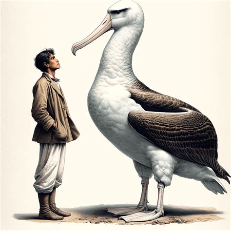giant albatross compared to human