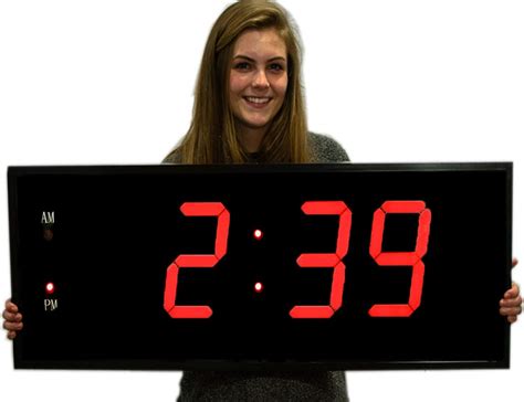 giant digital clock