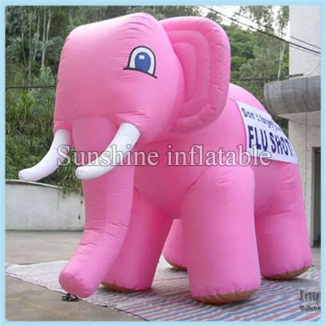 giant inflatable pink elephant