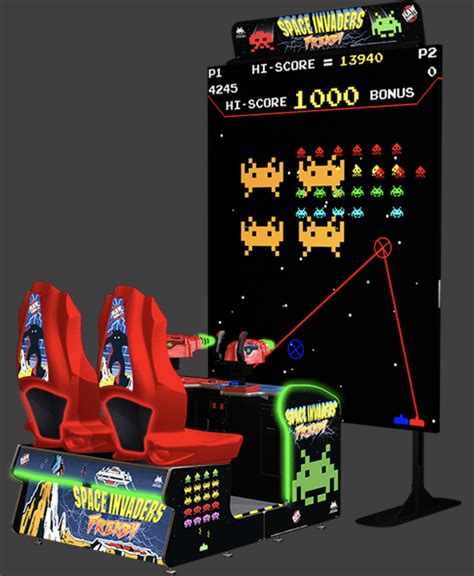 giant space invaders arcade game