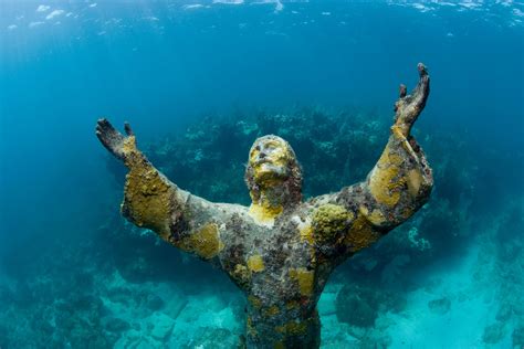 Giant Statues Underwater