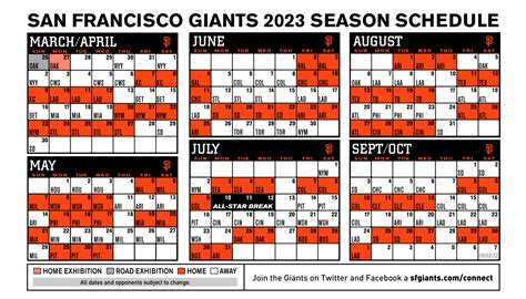 giants baseball schedule 2023 home games