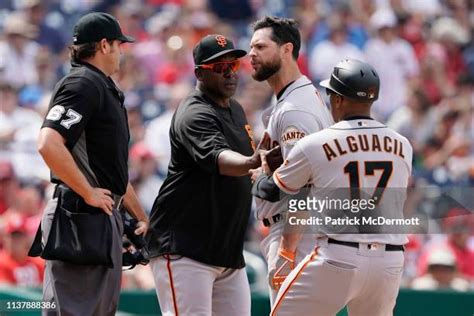 Giants First Base Coach Ejected