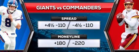 giants versus commanders predictions