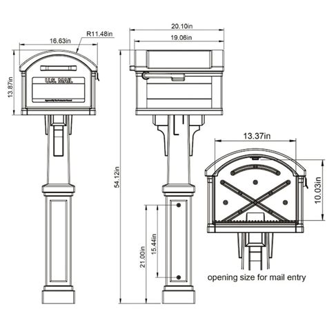 Gibraltar Mailbox Dimensions